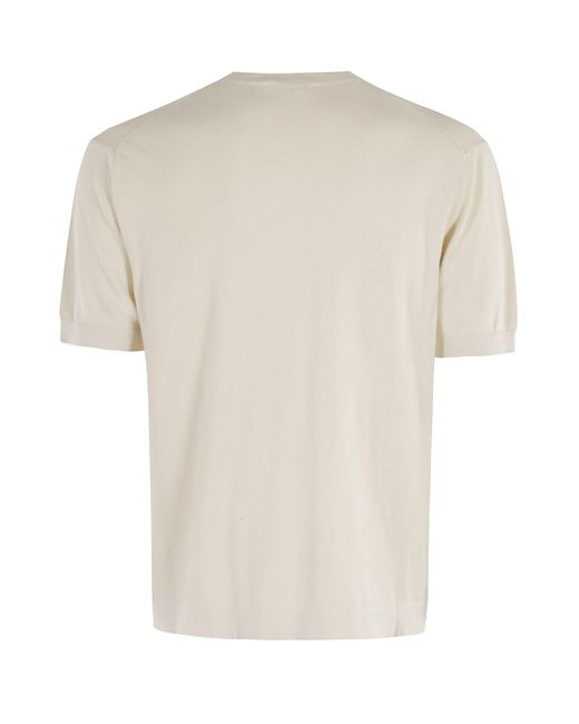 Circolo 1901 Natural Tess Liscio Girocollo for men
