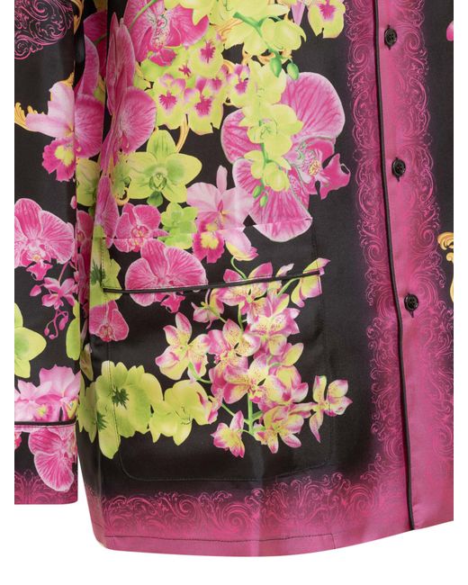 Versace Pink Medusa Orchid Shirt