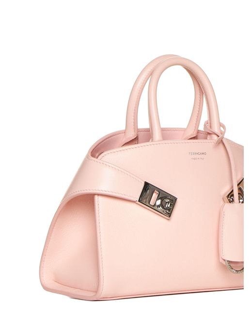 Ferragamo Pink Mini Hug Top Handle Bag
