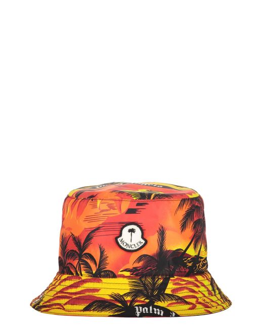 Palm Angels Red Moncler X Bucket Hat for men