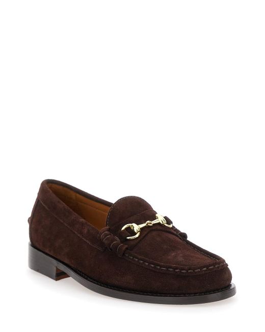 Sebago Brown Joe Modena Pull-On Loafers With Horsebit Detail for men