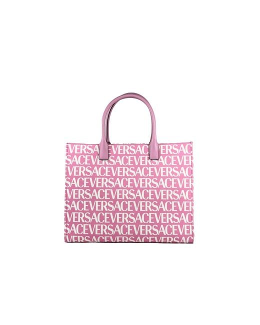 Versace Medusa Large Canvas Large Tote Bag Baby Pink