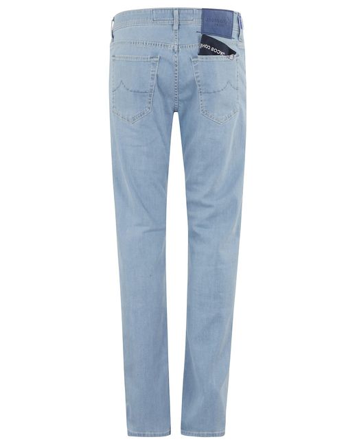 Jacob Cohen Blue Bard Slim Fit Stone-Washed Denim Jeans for men