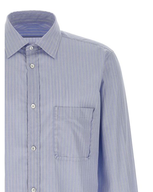 Maison Margiela Blue Striped Shirt for men