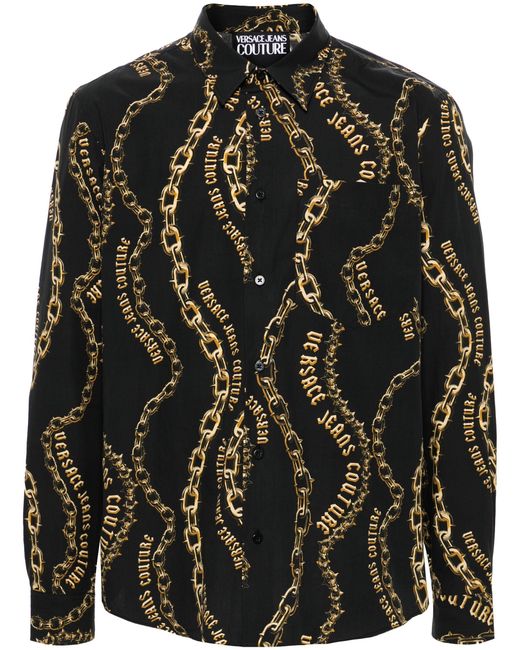 Versace Jeans Black Shirts for men