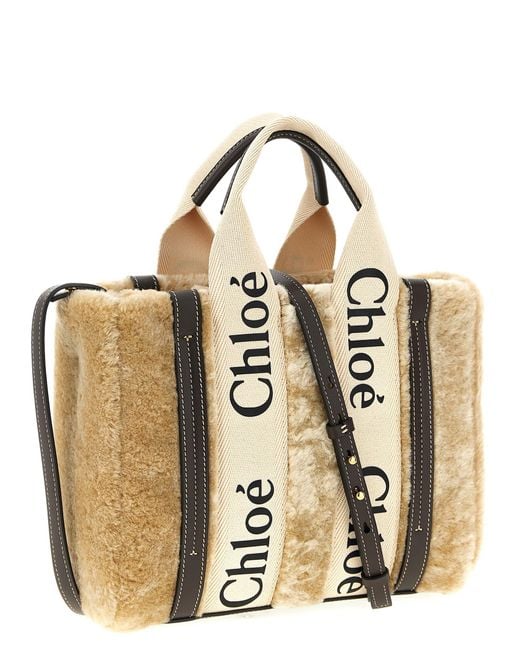 Chloé Metallic Woody Small Handbag