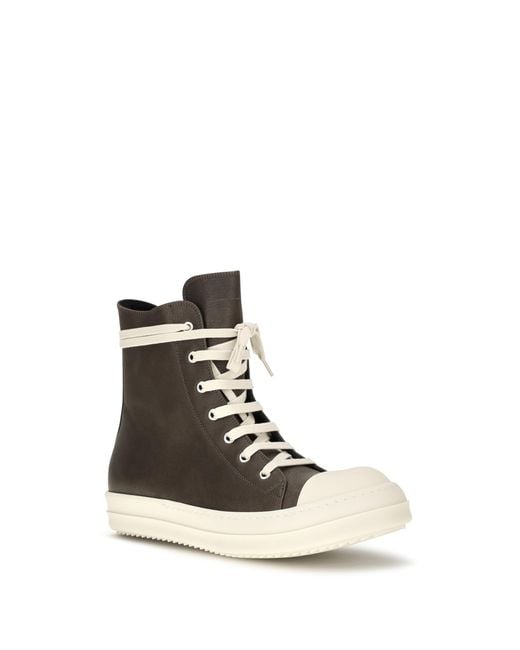 Rick Owens White Tower Sneaks Leather Sneakers for men