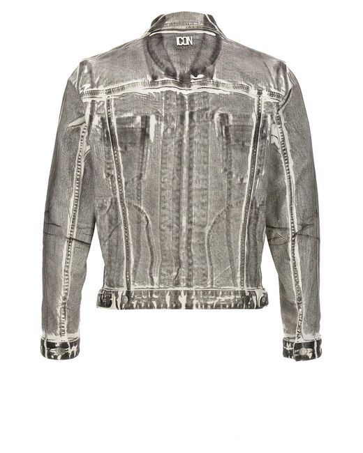 DSquared² Gray Icon Dan Casual Jackets, Parka for men