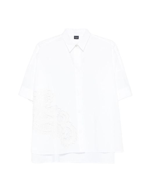 Fay White Cotton Shirt