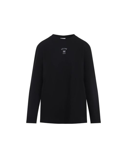 Céline Black Long Sleeved T Shirt