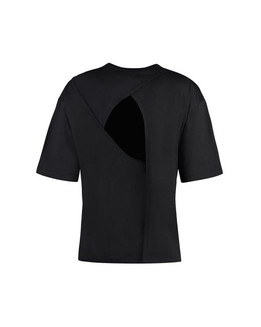 Calvin Klein Black Cotton Crew-Neck T-Shirt