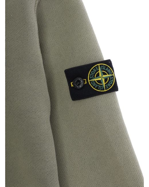 Stone Island Green Hoodie Sweater Cotton Hoods & Sweatshirts for men
