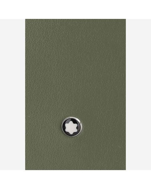 Montblanc Green Wallet With 8 Compartments Vitello & Cardholders for men