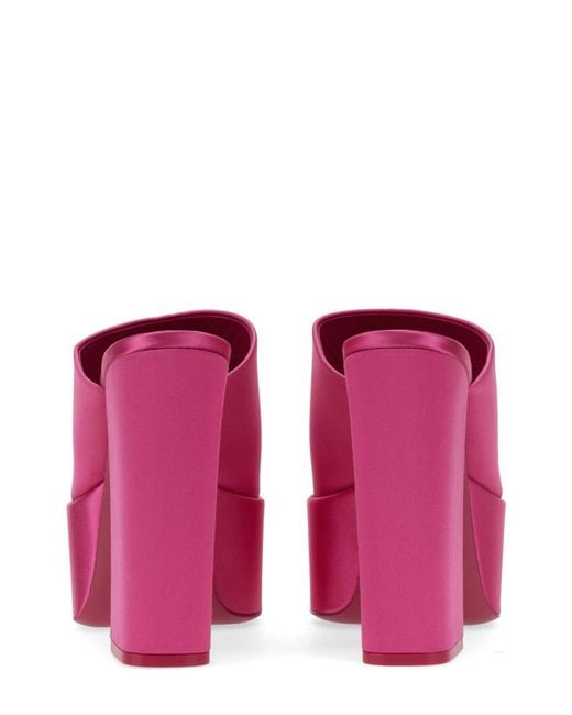 Paris Texas Purple Mule Sasha Leather