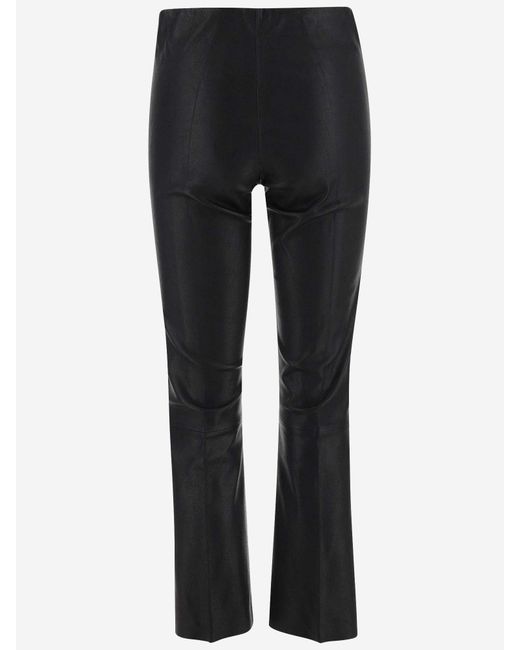 By Malene Birger Black Leather Trousers