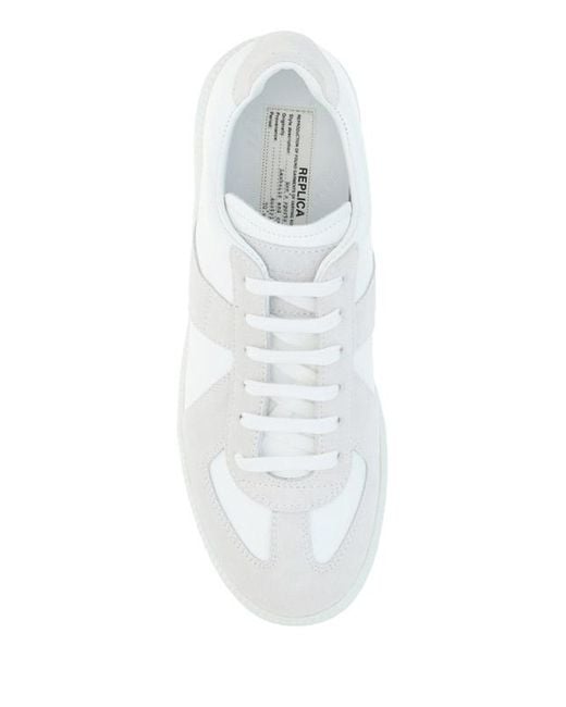 Maison Margiela White Leather Sneakers for men