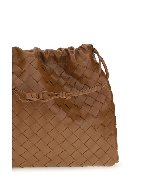 Bottega Veneta Brown Leather Clutch Bag Calf Make Up