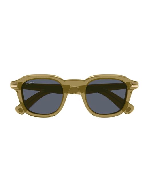 Cartier Green Cartier Ct0536S Linea Première De Cartier 005 Sunglasses for men