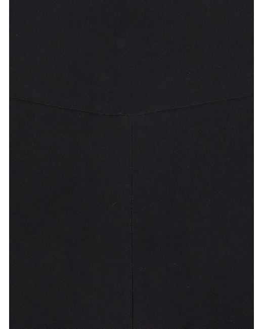 Norma Kamali Black Boot Pants With High Waist And Wide Leg