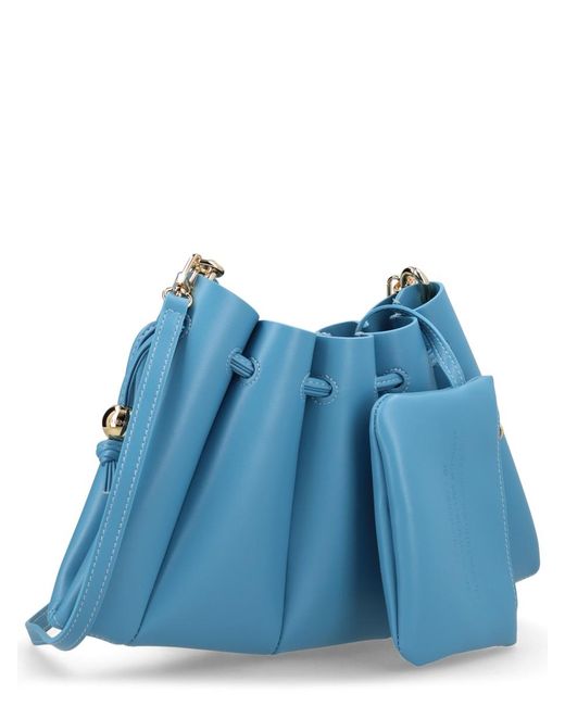 THEMOIRÈ Blue Shoulder Bag Calipso Recycled Polyester