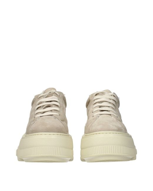 Casadei Natural Leather Chunky Sneakers