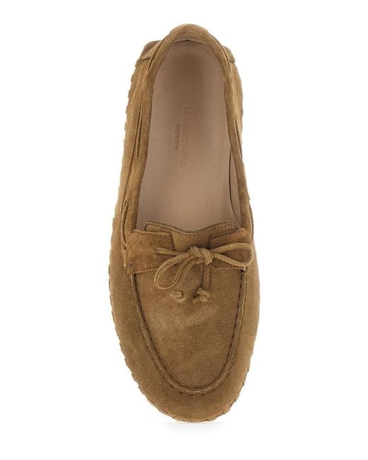 Le Monde Beryl Brown Loafers Dmwsuetau With Suede Bow Detail Goat