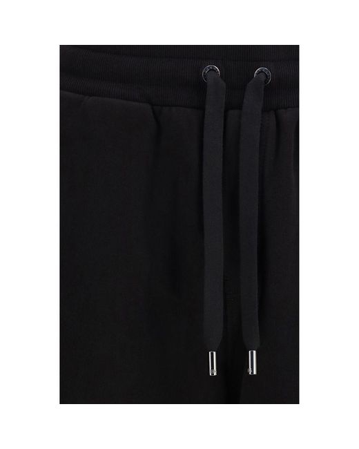 Dolce & Gabbana Black Cotton Casual Pants for men