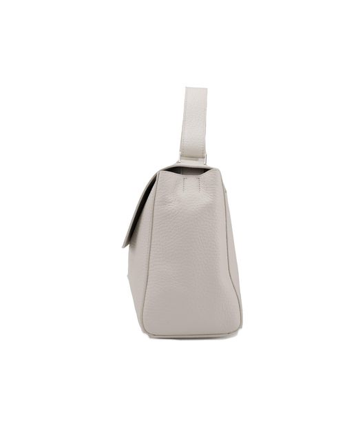 Orciani White Sveva Soft Medium Bag