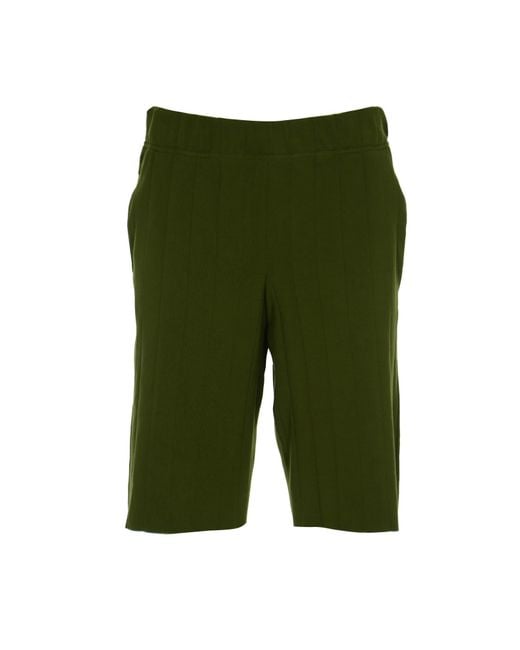 K-Way Green Leoben Knitted Shorts for men
