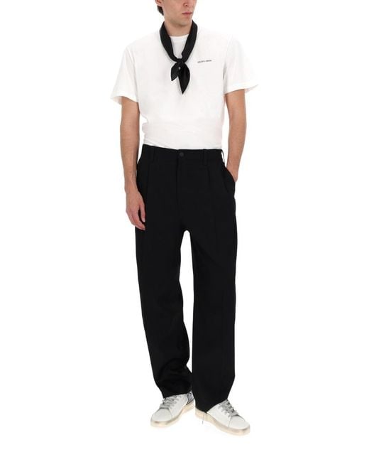 Golden Goose Deluxe Brand Black Trousers Virgin Wool for men