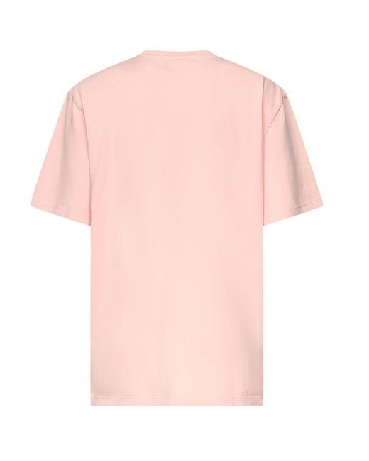 ROTATE BIRGER CHRISTENSEN Pink Oversized T-Shirt