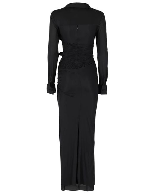 Christopher Esber Black Venus Cutout Maxi Dress