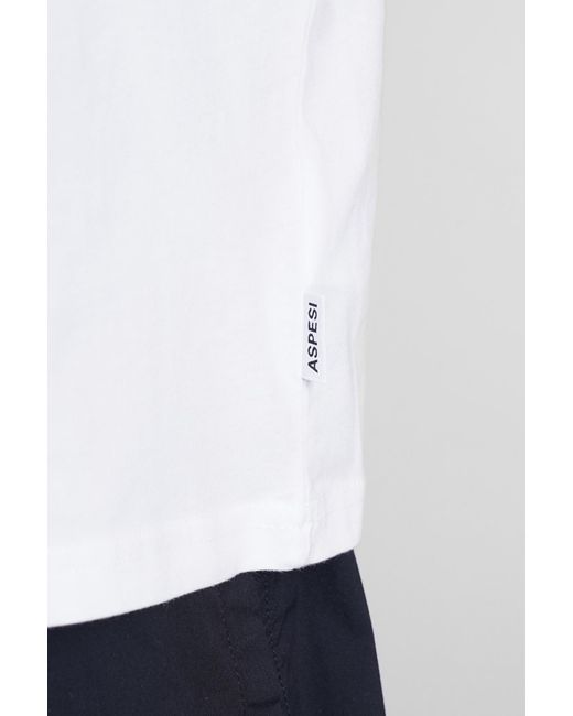 Aspesi Silenzio T-shirt In White Cotton for men
