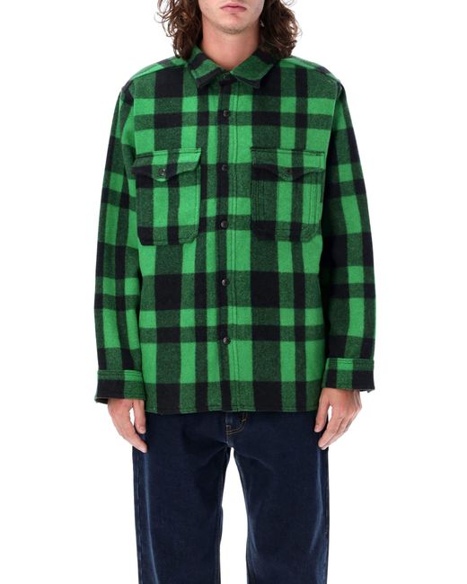 Filson Green Mackinaw Wool Jac-shirt for men