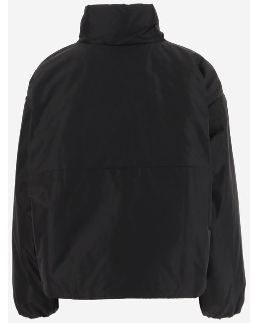 Aspesi Black Nylon Bomber Jacket