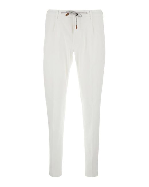 Eleventy White Jogger Iconic for men