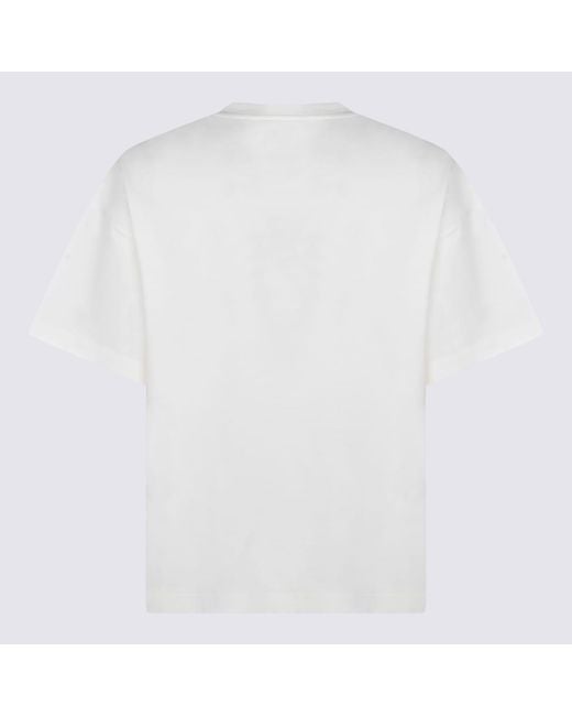 Jil Sander White Cotton T-Shirt for men