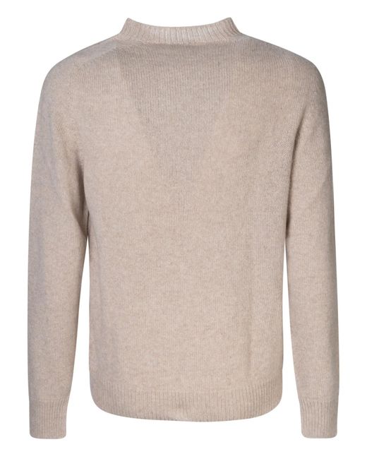 Lanvin Natural Round Neck Sweater for men
