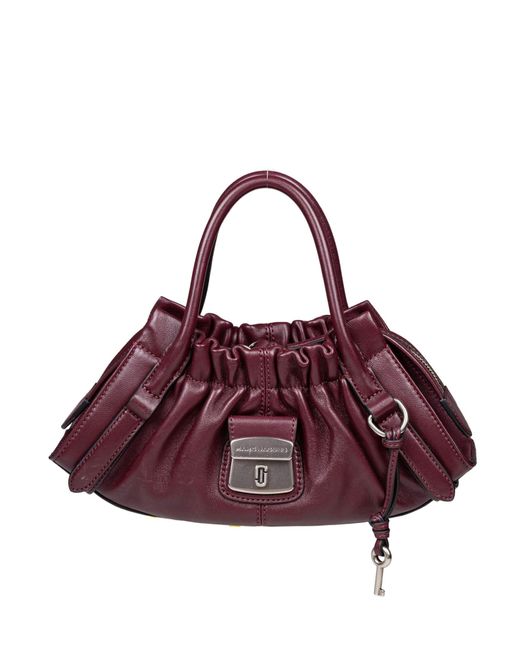 Marc Jacobs Purple The Cristina Small Satchel Leather Handbag, Plum Color