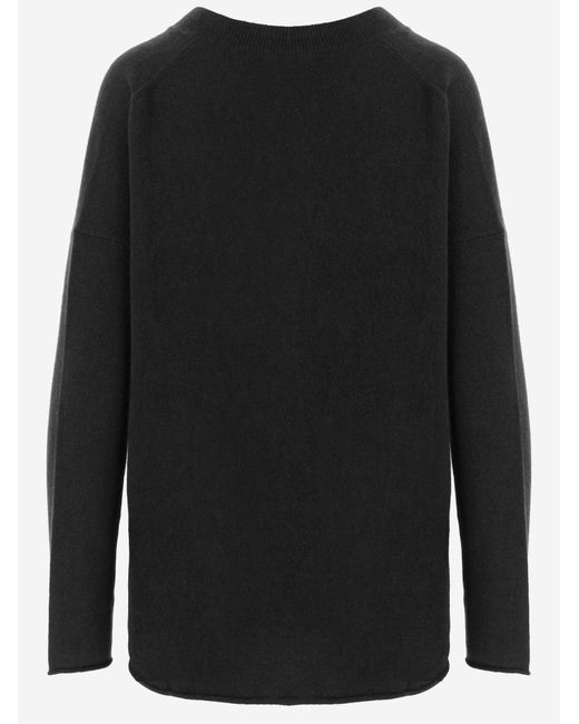 Allude Black Cashmere Sweater