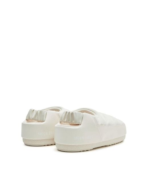 Moon Boot White Evolution Logo Mules Sandals Shoes Loafers for men