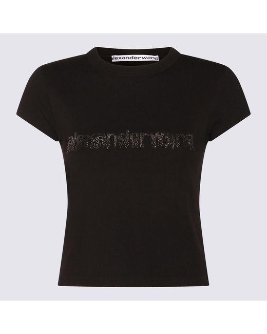 Alexander Wang Black T-Shirts And Polos