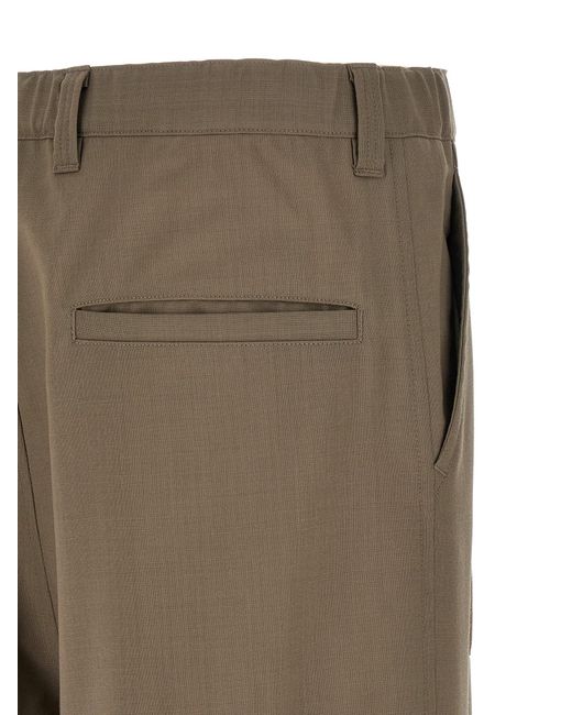 Maison Mihara Yasuhiro Natural 'Repaired Wool' Pants for men