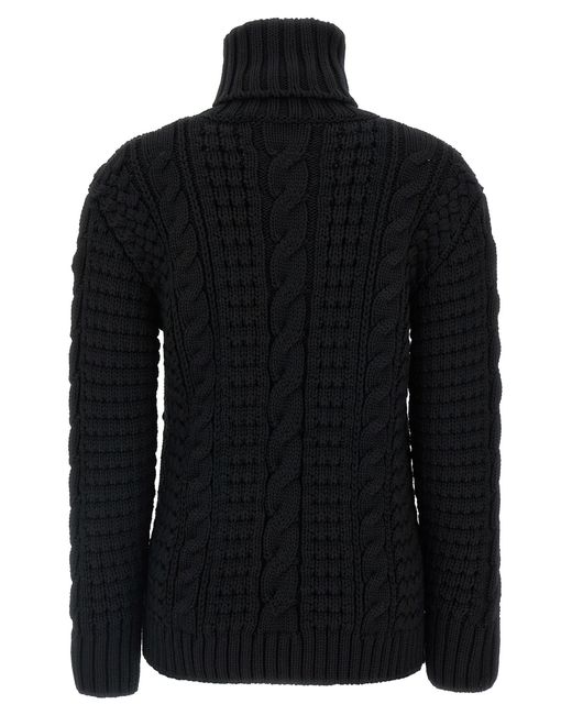 Moncler Genius Black Virgin Wool Sweater