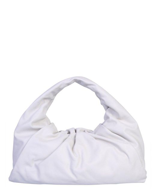 Bottega Veneta White Slouched Tote Bag