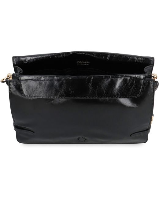 Prada Black Shoulder Bag Calf Leather
