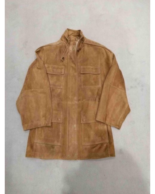 Brunello Cucinelli Natural Sahariana Leather