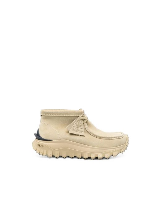 Moncler Natural Suede Moccasin Trainers Calf Outer Sneaker for men