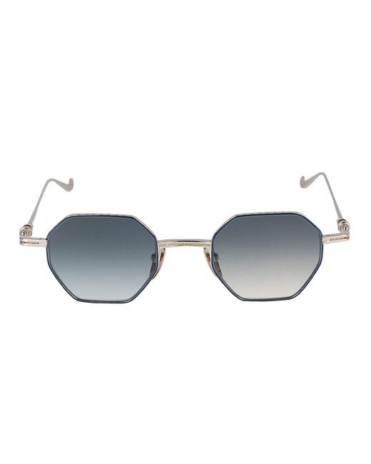 Chrome Hearts Blue Octagon Lens Thin Curve Temple Sunglasses