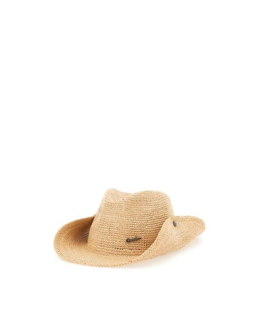 Borsalino Natural Raffia Hat for men